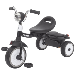 Triciclo Infantil Dobrável com Luzes, Rodas Duráveis e Assento Confortável para Crianças de 1 a 5 Anos, UBRAVOO, Branco