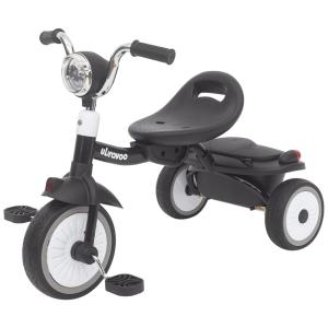 Triciclo Infantil Dobrável com Luzes, Rodas Duráveis e Assento Confortável para Crianças de 1 a 5 Anos, UBRAVOO, Branco