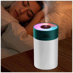 Umidificador Portátil GBSELL com Luzes Led e Carregamento USB, Verde