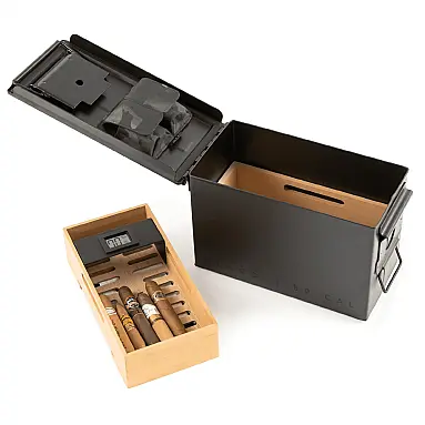 Humidor Case Elegance Smoke Can