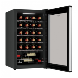 Koolatron Wine Fridge Wine Cooler, 24 Garrafas para Champanhe, Vinho Branco e Tinto, Adega Dual Zone Autônoma para Bar, Casa, Cozinha