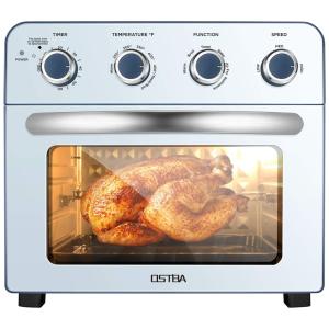 OSTBA Air Fryer Oven 1700W Air Fryer Toaster Oven Combo, 24QT, 23L Convection Toaster Oven for Air Fry, Toast, Broil, Bake and Rotisserie