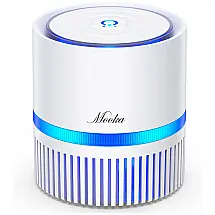 Purificador de Ar Automático com Filtro HEPA, Área de 50 m2, com LED, 8W, 110v, MOOKA Air Purifier,, Branco