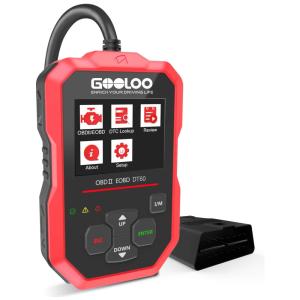 Scanner Automotivo com Diagnóstico OBD2 Universal, 12V, GOOLOO DT60, Vermelho