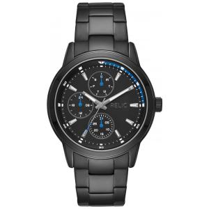 Relógio Masculino Analógico Quartzo de Aço Inoxidável, RELIC BY FOSSIL ZR12623, Preto