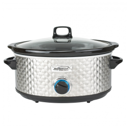 Panela Elétrica Multifuncional 7L, Aço Inoxidável com Controle de Temperatura, 270W, 110v, BRENTWOOD SELECT SC 157S, Prateado