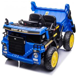 Sopbost Caminhão Elétrico 1 Assento 12V, com Luzes de LED, MP3, Azul