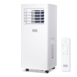 Ar Condicionado Portátil BLACK+DECKER, 8.500 BTUs, 5.100 BTUs SACC para Ambientes de até 32,5m², Controle Remoto Completo e Kit para Janela