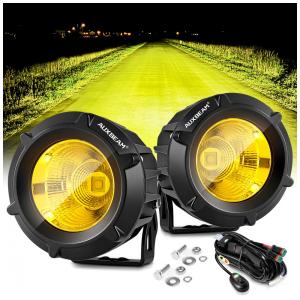 Luz LED Off Road para Neblina, 50W 5000 Lúmens, Âmbar, Redonda
