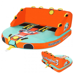Boia Rebocável Aquática para 3 Pessoas, SWONDER, Laranja
