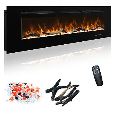 Lareira Elétrica Carsynflame 122x45cm 1500W