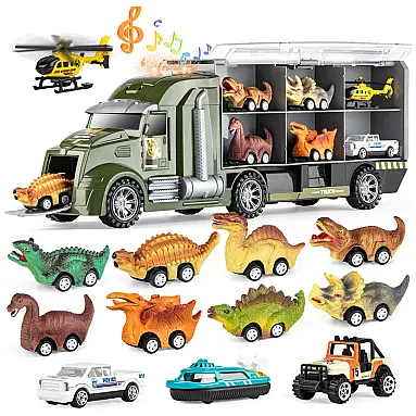Caminhão Transportador de Dinossauros com