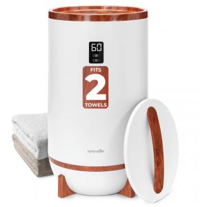 Aquecedor de Toalha Elétrico com Desligamento Automático, Temporizador Integrado até 60 Min e Suporte para Disco Perfumado, 110V 500W