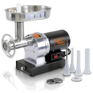 Moedor de Carne Salsicha Stuffer Elétrico 8 1, 2 HP 480LBS Por, Hora 370 Watts Resistente Corpo de Aço Inoxidável Talheres Bandeja Placas de