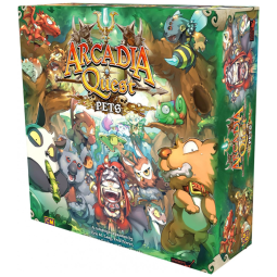 Jogo de Estratégia Arcadia Quest Pets 2 a 4 Jogadores, Para Maiores de 14 Anos, CMON AQ019, Verde