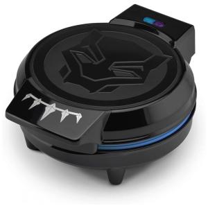 Máquina de Waffle, 760W 110V, Marvel Pantera Negra, Preta