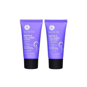 Shampoo e Condicionador Óleo de Argania com Vitamina B7 Para Queda de Cabelo 30ml, L LUSETA Bio 48T 49T, Violeta