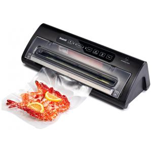 Seladora a Vácuo Automática para Alimentos Secos e Úmidos com Controle Digital e Alta Sucção, 110V, Daintii, Preta