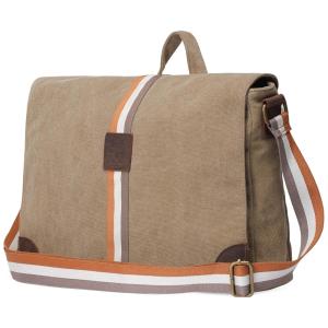 Bolsa Pasta Rústica 15 Pol Vintage Crossbody Canvas Laptop, RUSTIC TOWN SHS002