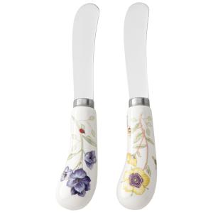 Espátulas para Manteiga ou Geleias, Mais Charme e Elegância para Sua Mesa com 2 Peças e Material de Aço Inoxidável, Lenox, Colorido