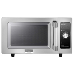 Micro Ondas de Bancada em Aço Inoxidável 25L com 6 Programas, 110V 1000W, Midea Equipment 1025F0A, Prata