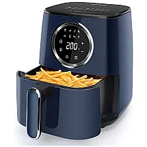 Fritadeira Elétrica AirFryer com 8 Funções 4.5L de Capacidade e Painel de Controle Digital, Aço Inox, 1400W, 110v, TAYLOR SWODEN, Azul
