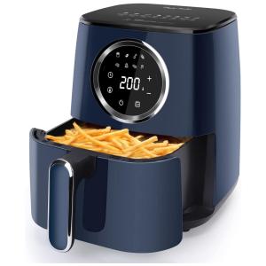 Fritadeira Elétrica AirFryer com 8 Funções 4.5L de Capacidade e Painel de Controle Digital, Aço Inox, 1400W, 110v, TAYLOR SWODEN, Azul