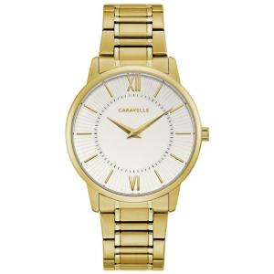 Relógio Masculino Analógico Quartzo de Couro, CARAVELLE 45A147, Preto