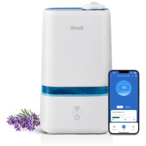 Umidificador Ultrassônico de 4L com Wi Fi e Aromaterapia, Silencioso, LEVOIT Classic 200S, Azul