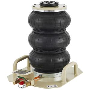 Macaco Pneumático Triplo de Ar até 3 toneladas para Carro, Altura de Elevação 16 Ajustes de Tamanhos, Mophorn, Branco