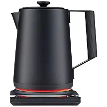 Chaleira Elétrica SAKI 1.7L em Aço Inoxidável com Desligamento Automático e Controle de Temperatura, 110V 1500W, Preta