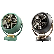 Conjunto de Ventiladores de Mesa Vornado VFAN SR e Alchemy Vintage, 110V, Verde e Preto