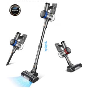 Aspirador de Pó Multifuncional UMLo S9 sem Fio com Acessórios, Painel LED e Sucção Potente 28000PA, 110V 400W, Cinza