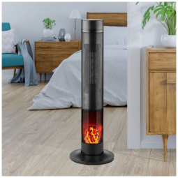 Aquecedor de Cerâmica Elétrico Portátil, 3 Configurações, 1500W, 110v, HYD PARTS , Preto