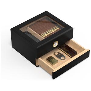 Umidor de Luxo para Charutos com Higrômetro Mecânico - Mojgar