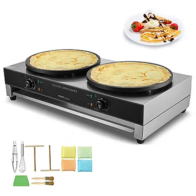 Máquina de Crepe VEVOR Dupla