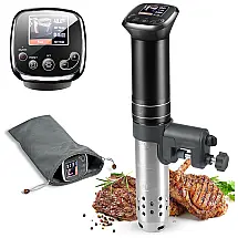 LOHOTEK Termocirculador Elétrico com Tela LCD e Controle de Temperatura, 1050W, 110V, Preto