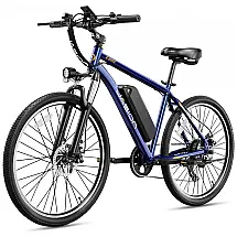 Bicicleta Elétrica para Adultos 7 Velocidades até 64km, 36V 350W, Heybike, Jasion EB5, Azul