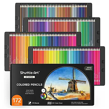 Conjunto de 172 lápis de