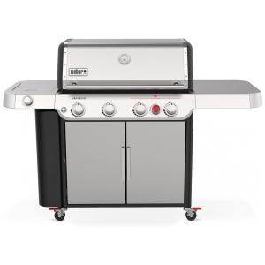 Churrasqueira a Gás com 4 Queimadores e Mesas Auxiliares Laterais, Weber Genesis S 435