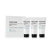 MARLOWE Kit Skincare Diário para Homens com Esfoliante, Hidratante e Creme de Barbear
