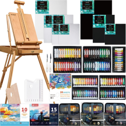 MEEDEN Kit de Pintura Conjunto Artístico com 155 Peças, Inclui 72 Tintas.