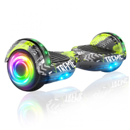 Hoverboard SISIGAD Verde H9 para Crianças de 6 a 12 Anos com Bluetooth LED e Rodas de 6,5 Polegadas