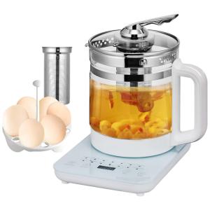 General Chaleira Elétrica 1.5L em Aço Inoxidável com Desligamento Automático e Proteção Contra Fervura, 110V 1500W, Branca