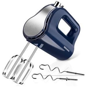 Batedeira de Mão com 5 Velocidades e Acessórios de Aço Inox, 250W, 110v, REDMOND, Azul