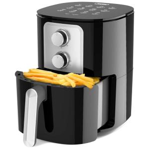 Fritadeira Elétrica AirFryer 4L de Capacidade com Cesto Antiaderente, 1400W, 110v, WETIE AF31, Preto