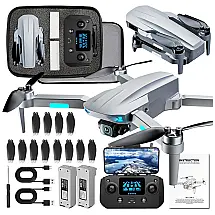 Drone GPS com Câmera 4K para Adultos, 50min de Voo, Transmissão FPV de 1155 Metros, Alta definição HDD, L700-2024, Cinza