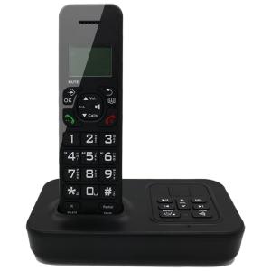 Telefone sem Fio Expansível com Secretária Eletrônica e Identificador, 1 Und, HEPESTER HP 52B, Preto