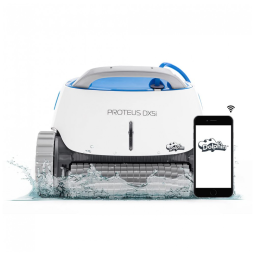 Dolphin Proteus DX5i Aspirador Robótico Wi-Fi para Piscina, Escalada de Paredes, Escova Esfregadora Linha d'Água, Piscinas Enterradas até 15