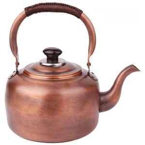 Chaleira de Chá Vintage 5 Litros com Alça Ergonómica, RUVOO, Bronze